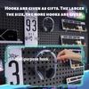 Magnetic Attraction Metal Pegboard Large size Wall Pegboard Hole Board Thickened Hook Peg Board Storage Rack