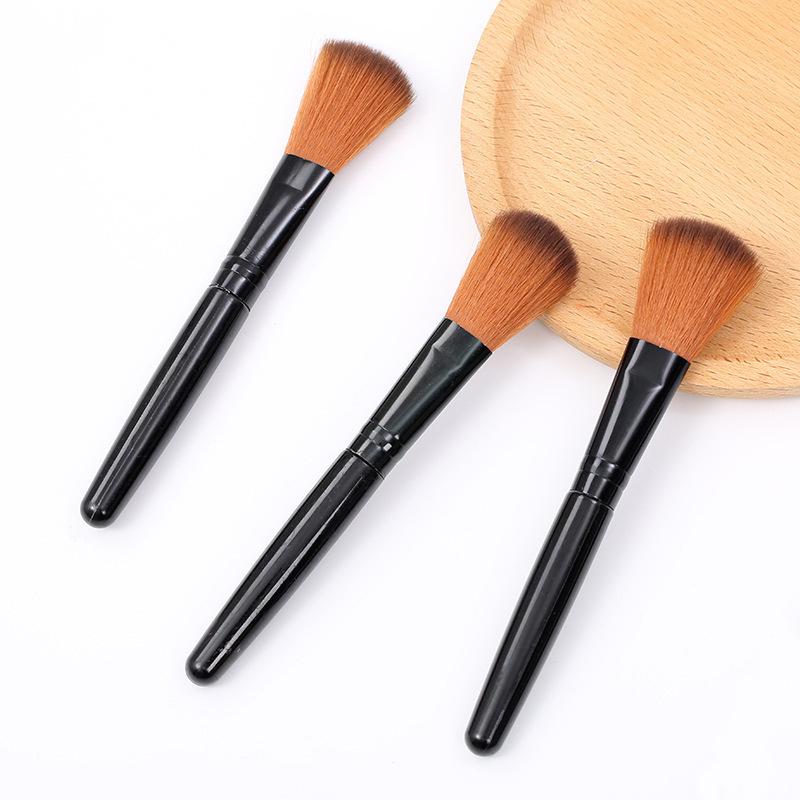 Cross-Border Yellow Hair Powder & Contour Brush: Soft Bristles for Blush, Foundation, and Highlighting