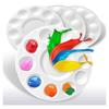 Cross-border Children's Plum Blossom Painting Palette Tray