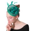 Hemp Feather Top Hat British Retro Royal Aristocratic Banquet Ball Hat