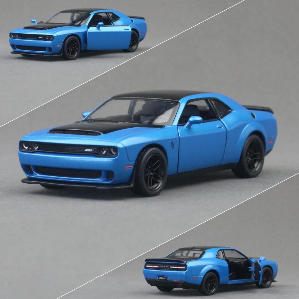 1/40 Dodge Challenger SRT Demon 170 Alloy Diecast Metal Scale Model Car Miniature Car Model Static Collection Kid Toy Car Vehicles