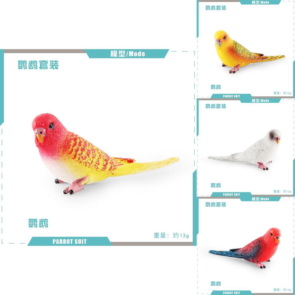 Parrot Figurine Pvc Educational Toy For Children Classroom And Home Use