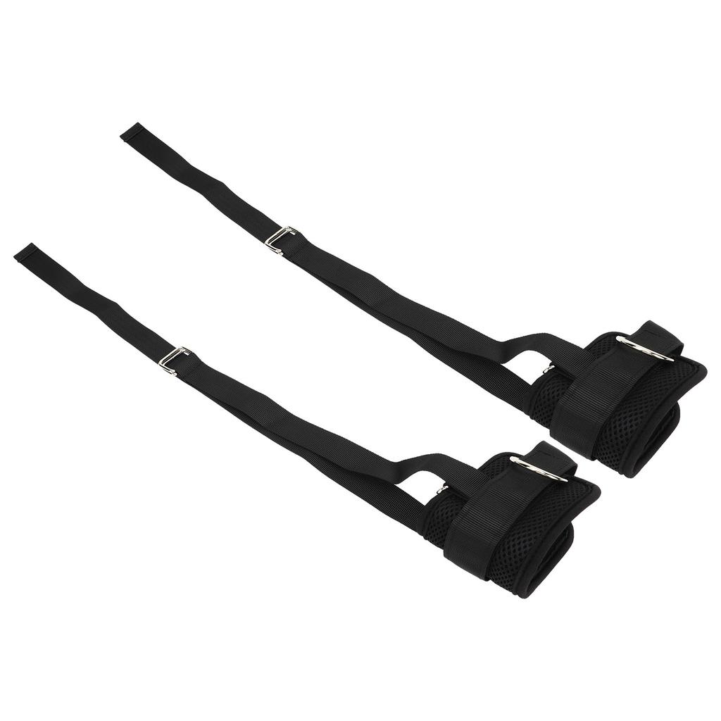 2Pcs Adjustable Ankle Straps Dumbbell Weight Lifting Ankle Bands for Hip Limb Strength Training Black