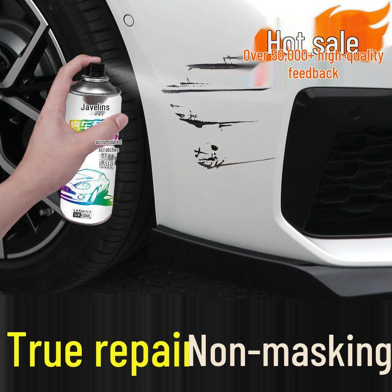 Auto Self-Spraying Paint Pen - Scratch Repair & Rustproof - Pearl White/Black