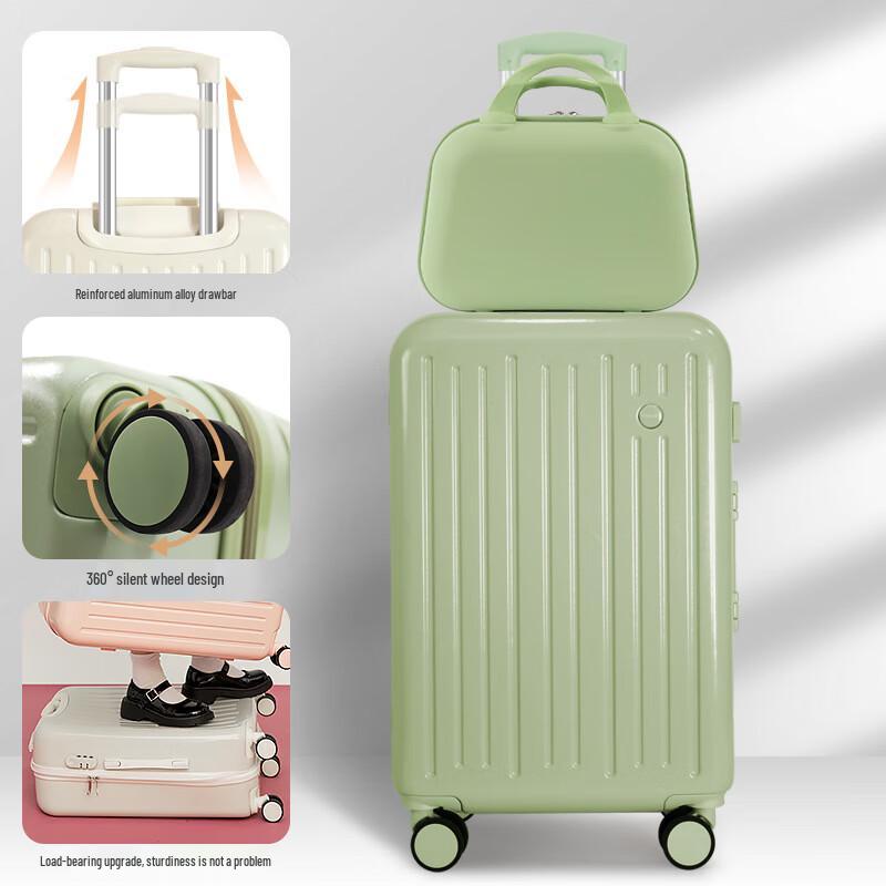 TOUO Fresh Green Parent-Child Luggage Set 20 inches