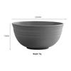 TK Exclusive Wheat Straw Bowl: 15cm Macaron Color, Vertical Stripe Design, Customizable with Logo