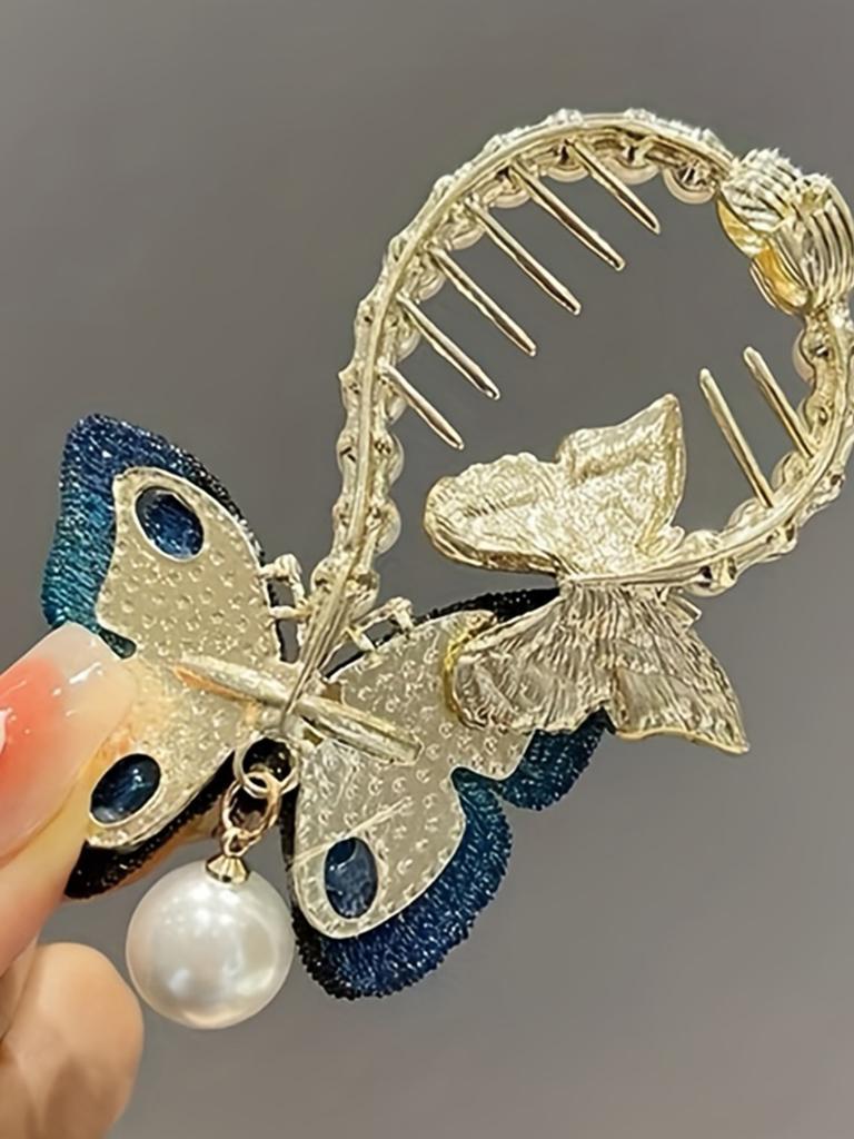 1Pcs Fashion Ancient Temperament Butterfly Tassel Hair Claws For Women Hair Accessories