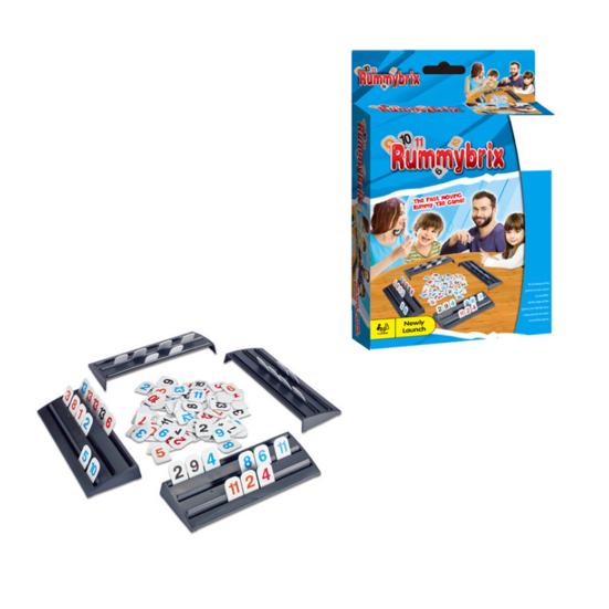 Rummy Cube Hra se 4 stojánky/tácky Děti Dospělí Klasická Rummy Hra s kameny Vzdělávací Multiplayer Mahjong Desková Bodovací Hra