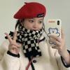 For Girls Imitation Woolen Winter Autumn Korean Painter Caps Beanie Hat Women Berets British Hats