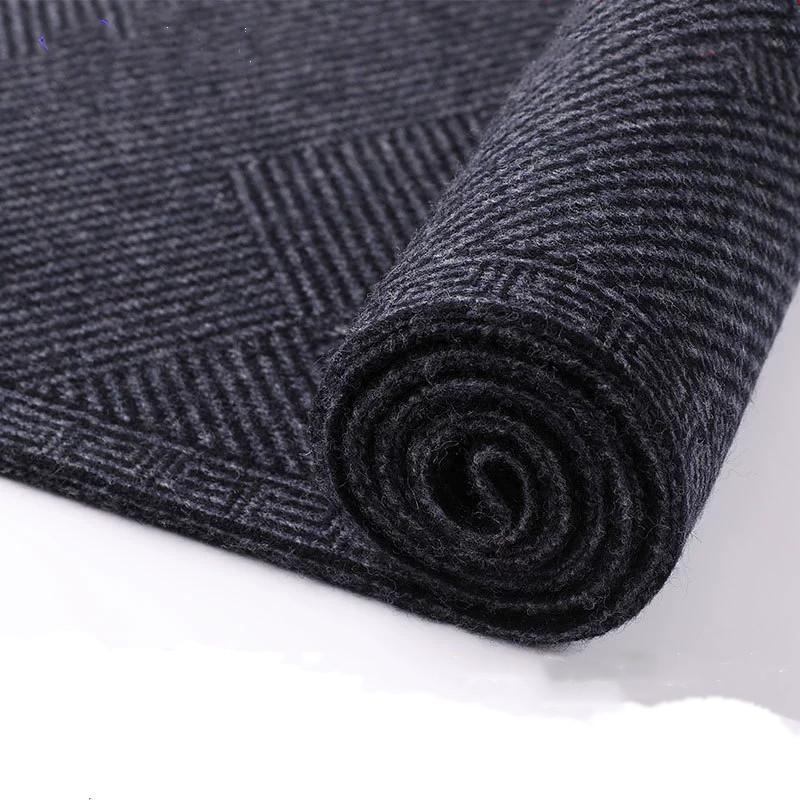 100% Pure Wool Men'S Scarf - Autumn Winter Thickened Knit Warm Versatile Gentleman Scarf Gift