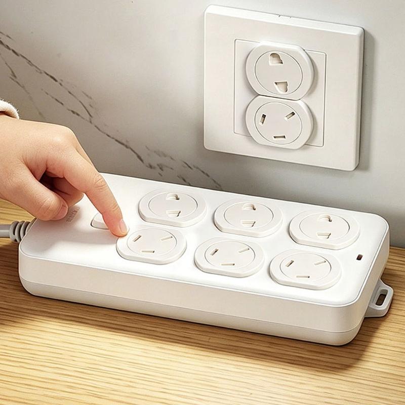 10Pcs Socket Protector Plastic Plugs with Closing Design Safety Outlet Plug Covers For Electrical Power Outlets M4YD