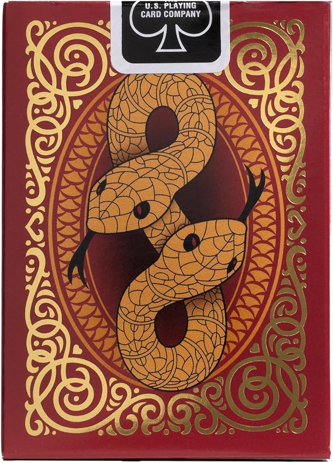BICYCLE SNAKE Playing Cards 1 DECK in a Wooden Box