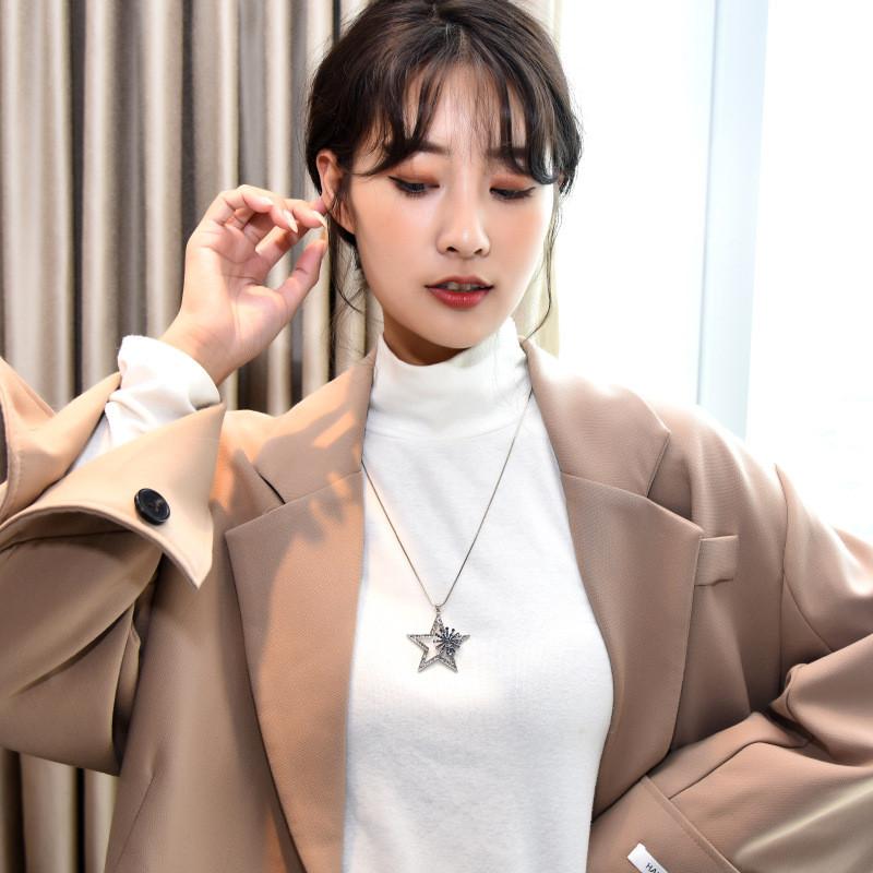 Modern Geometric Star Necklace Unique Alloy Pendant Fashion Jewelry For Gifting