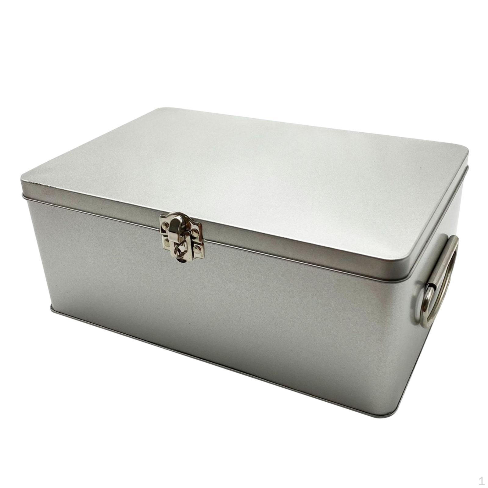 

Железный ящик для хранения настольный оловянный многоцелевой контейнер для инструментов документ для чая M