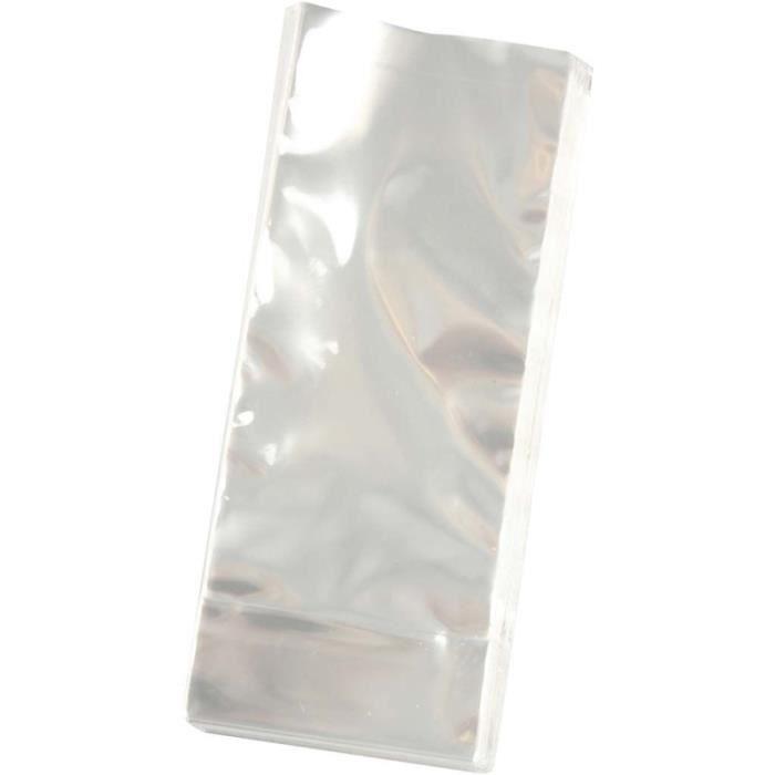 Sachet plastique à fond ovale - 9 x 6,5 x 22,5 cm - 200 pcs