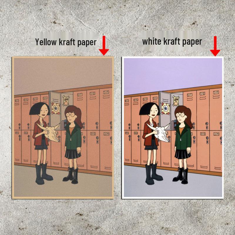 

Sister Davil Anime Retro Kraft Poster for Bar, Cafe, Dorm Yellow Kraft Paper (No Glue) 30X42 cm