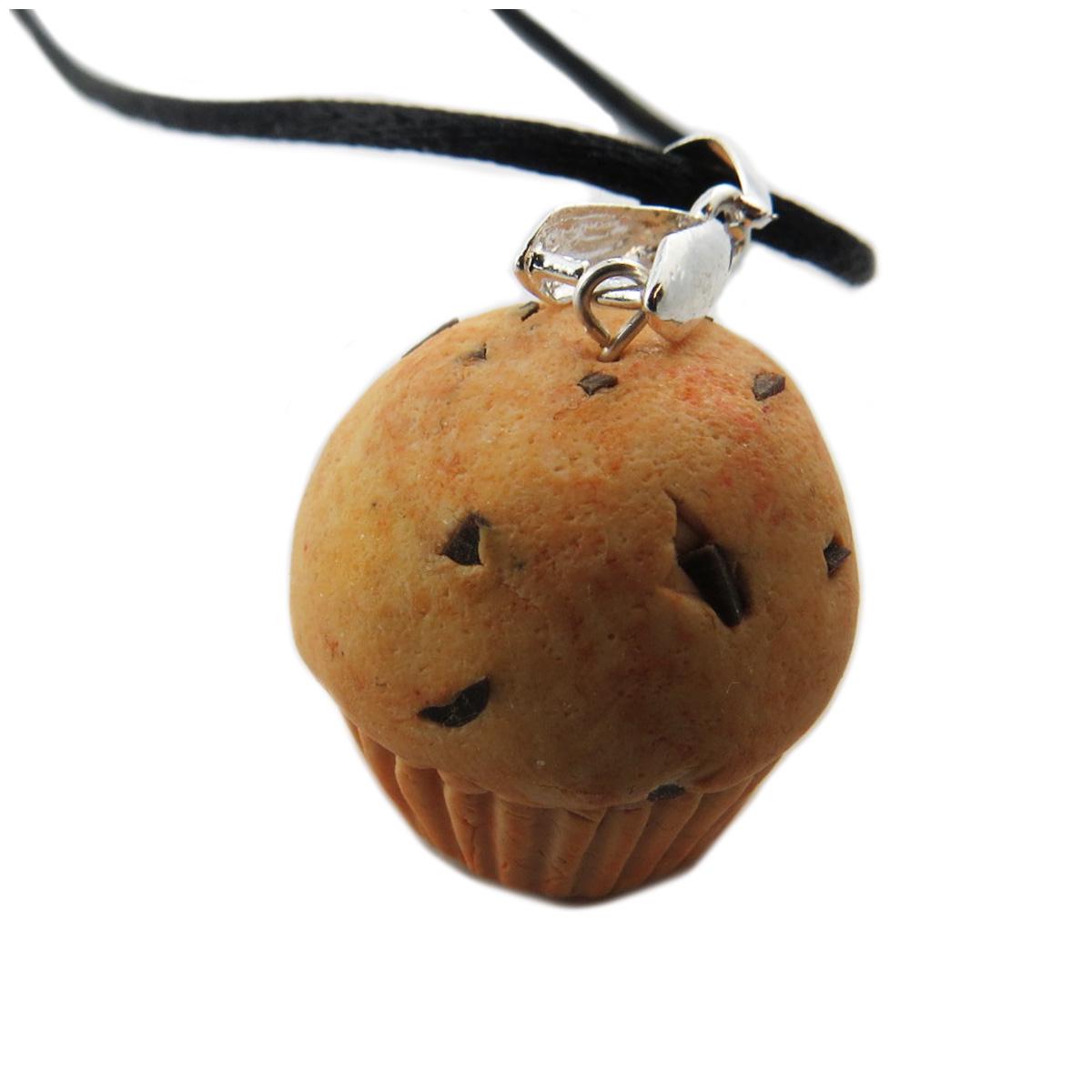 

Les Trésors De Lily [R1364] - Колье ручной работы Маффин коричневое - 25x25 мм