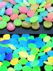 100pcs-Small Luminous Stone Glowing Pebble Garden Fish Tank Landscaping Fluorescent Stone - Random Color