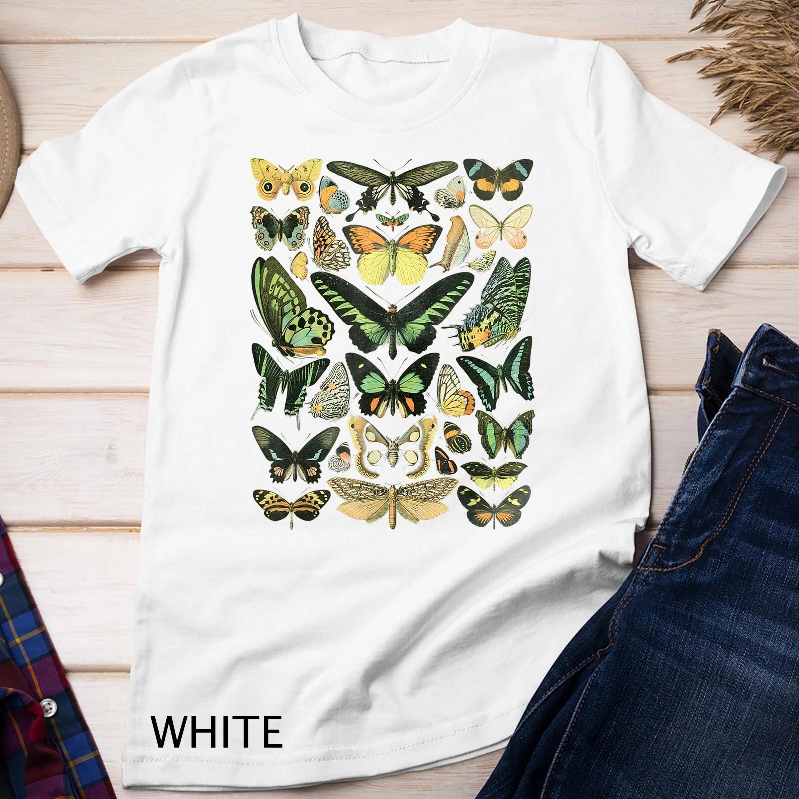 Vintage Inspired Butterfly Chart Unisex T-shirt 2XL