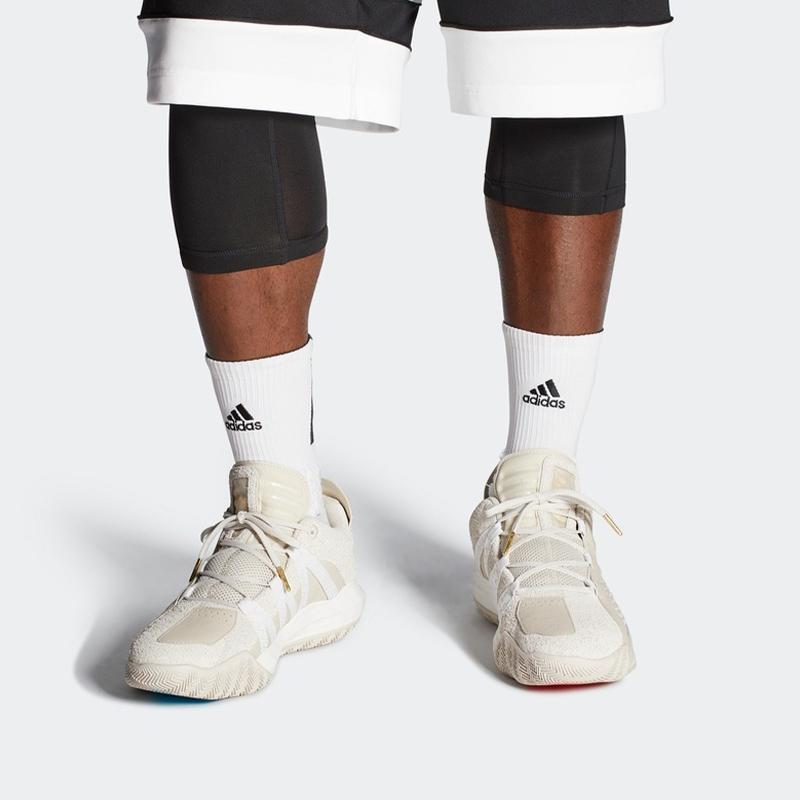 Adidas D Lillard 6 Gca Leather Comfortable Versatile Non-Slip Low-Top Basketball Shoes Men sneaker Yellow White FX9024