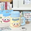 Milk Fufu Funny Clown Cup High Value Cute Ceramic Mug with Lid To Give Girl Girlfriend Birthday Gift