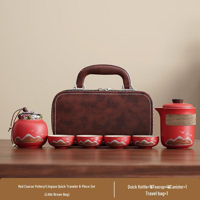 Chaxun Guochao Green Mountain Flying Bird Ceramic Tea Set