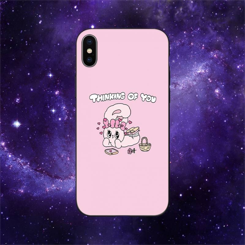 

Милый розовый кролик esther bunny чехол для смартфона для iPhone 11 12 Mini 13 14 Pro XS Max X 8 7 6s Plus 5 SE XR чехол iPhone13mini