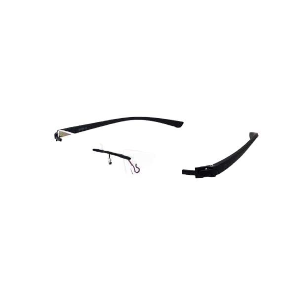 

RSINC RimLess frame/eyeglass/Spectacle,Leather stich Optical, For Men And Women, Black-Black HC68903 (IB-13) BN-G0G5-4MI3