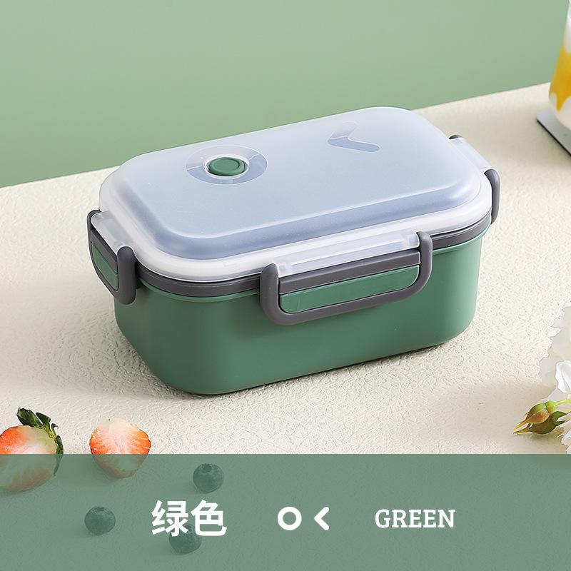 1000 ml tragbare Lunchbox, 2-lagig, mikrowellengeeignet, Bento-Box für Arbeit, Lebensmittel, Schule, Studenten, Erwachsene, Lebensmittelbehälter, frische Lunch-Taschen