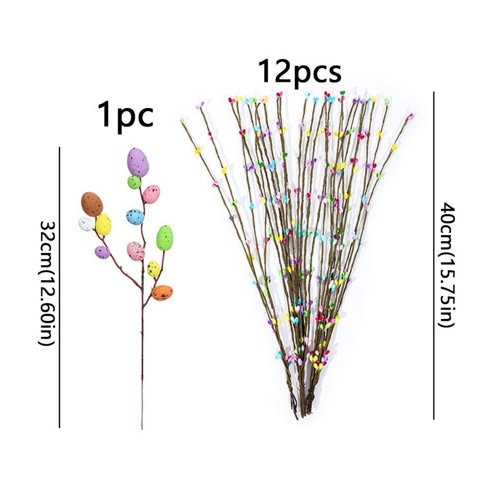 Speckled Egg Foam Eggs Berry Branch Colorful Easter Eggs Bouquets Spring Floral Stems  Birthday