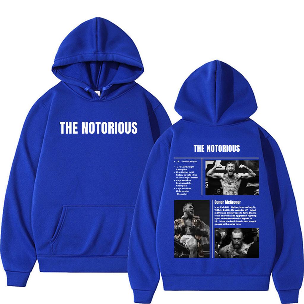 Limited The Notorious Conor McGregor Sweatshirts Men Women Violence Aesthetic Gothic Hoodies Pullovers
