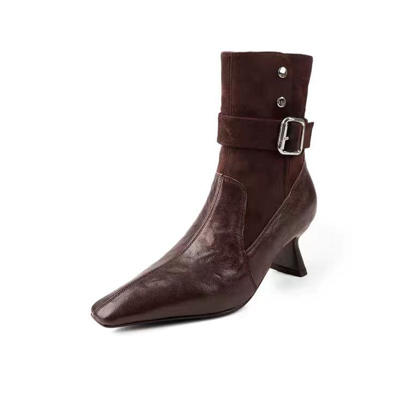 Fashion High Heels Women's Ankle Boots Pointed Toe Fashion Luxury Shoes for Woman Sexy Winter Boots 2025 Dress Pumps Mujer Chelsea Botas