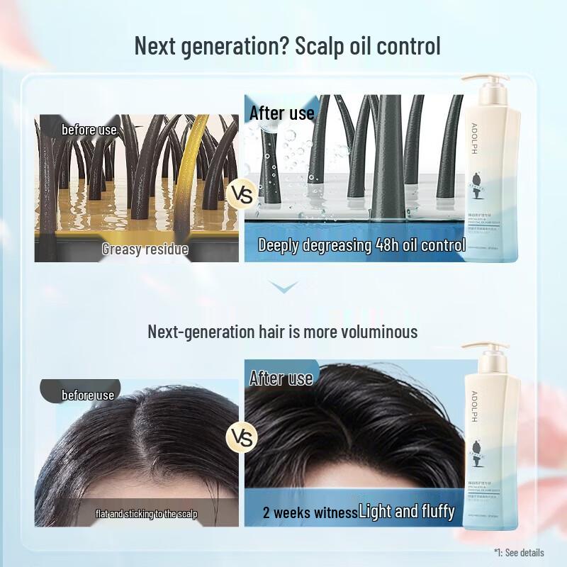 ADOLPH Purifying & Refreshing Shampoo & Classic Charm Shower Gel Set 420ml x 2