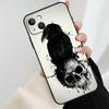 Raven Skull Phone Case For iPhone 17 Pro Max 16 15 11 13 12 14 Pro Max mini 15 16 Plus 16e 17 Air Cover