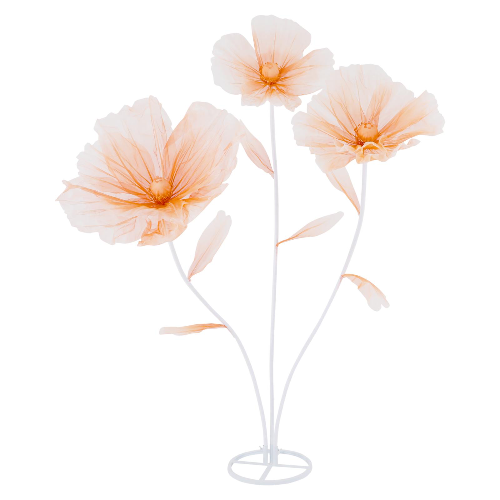 

Gradient Champagne Artificial Silk Flowers, 3-Head Tall Wedding Centerpiece Decor, 67 Inch Floor Standing for Party Home