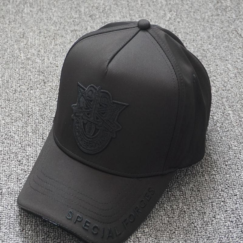 Embroidered Mesh High-Top Adjustable Baseball Cap