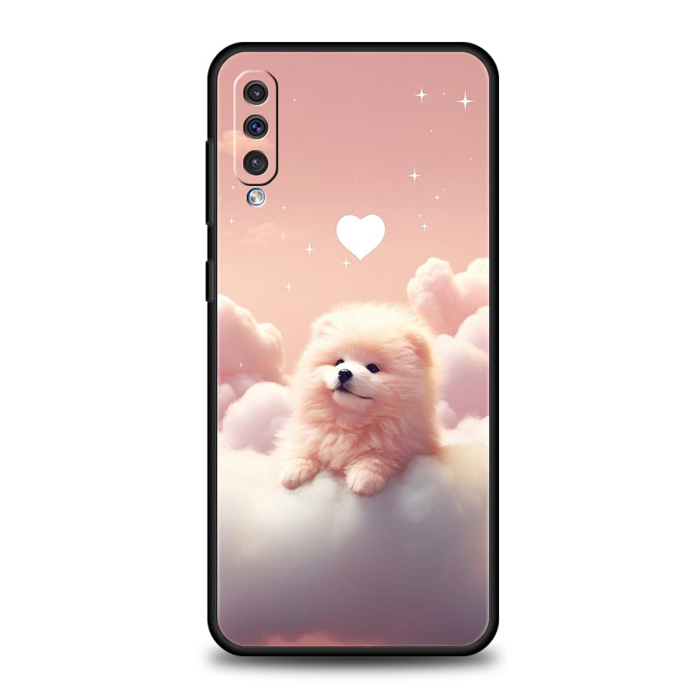 Cute Little Dog Phone Case for Samsung Galaxy A56 A54 A42 A36 A34 A26 A24 A16 A14 A12 A06 A50 A52 A10 5G Soft TPU Shell Fundas