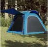 VidaXL 4-person Camping Tent 240x221x160 Cm Blue Taffeta