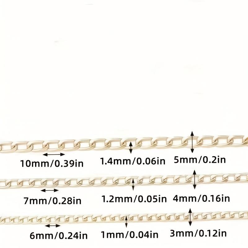1 Roll Of Aluminum Alloy Golden Aluminum NK Chain Bracelet Necklace Material DIY Jewelry Making Box Clothing Chain Accessories 5 Yards/roll