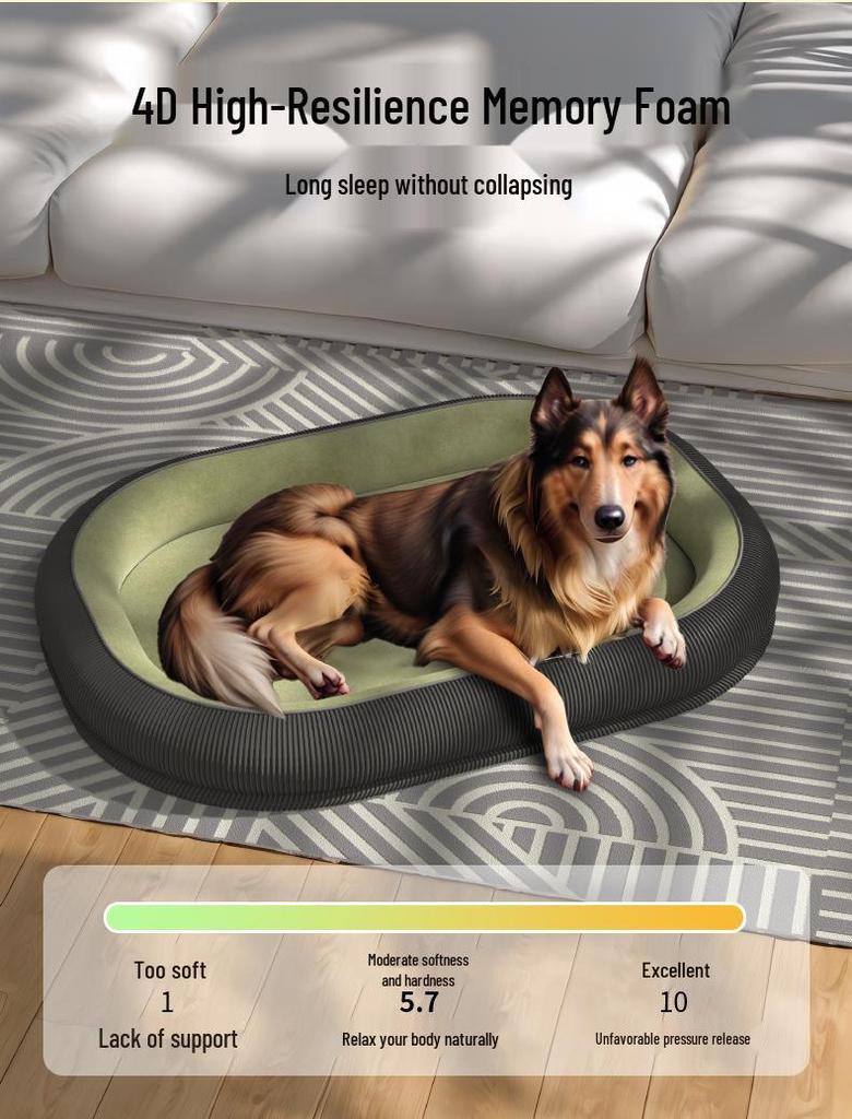 Four Seasons Pet Nest: Removable, Washable Dog & Cat Bed with Cushion, Ideal for Winter Warmth