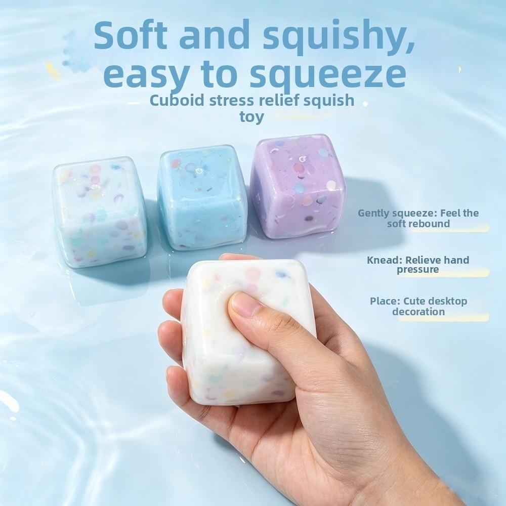 Crunchy Crackling Squishy Toy 5cm Handmade Ball Portable Squeezed Cube Home Decoration