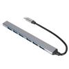 7 in 1 USB C Hub 1 USB3.0 6 USB2.0 Port 5Gbps Plug and Play USB C Docking Station for Mice Keyboards Laptop