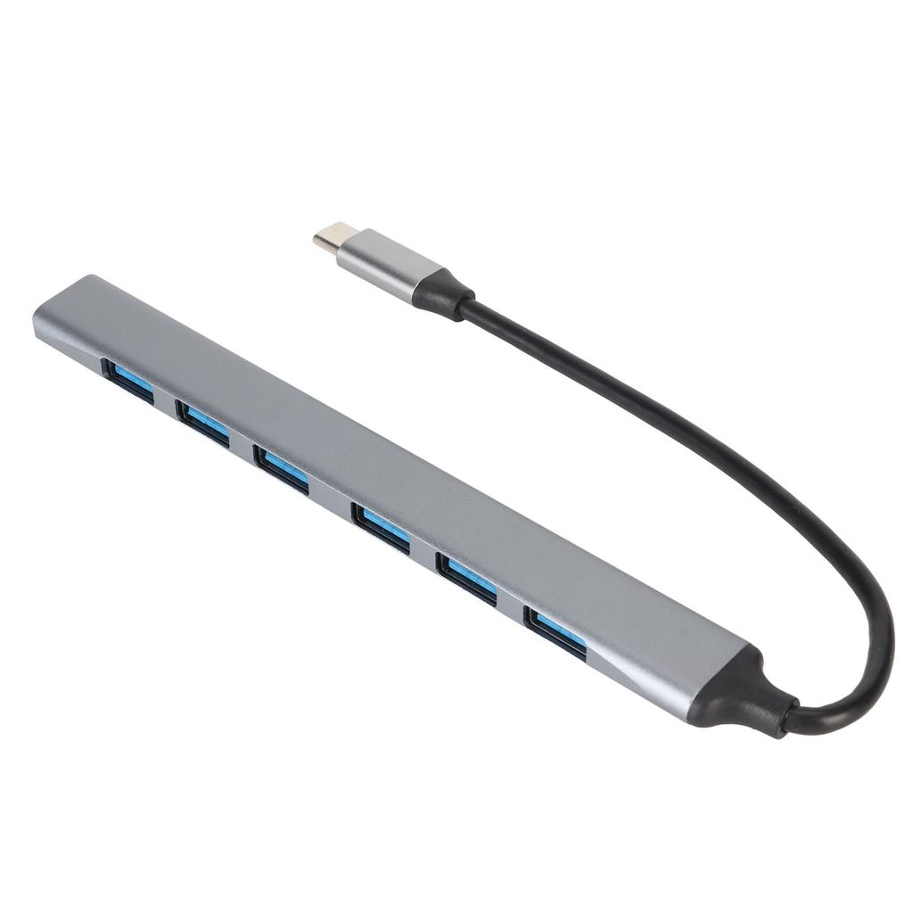 7 in 1 USB C Hub 1 USB3.0 6 USB2.0 Port 5Gbps Plug and Play USB C Docking Station for Mice Keyboards Laptop