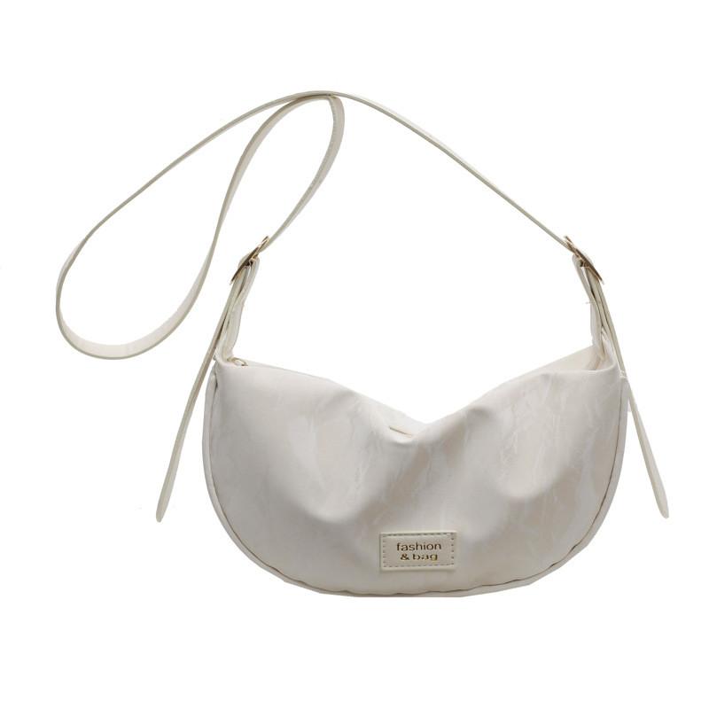 

Fashionable Soft Pu Dumpling Shoulder Bag For Stylish Women In Various Colors OffWhite