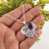 Natural Sodalite Gemstone 925 Sterling Silver Jewelry Girl Unique Pendant 1.49" CP-28-27