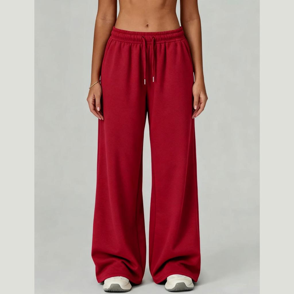 Fashionable Women's Casual Sport Wide Leg Pants Comfortable Loose Sweatpants for Women