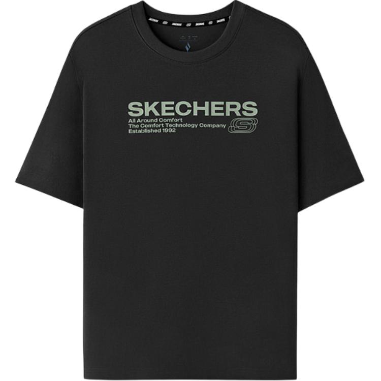 Skechers Knitted Crew Neck Pullover Short Sleeve T-Shirt Unisex tops L226U065-0018 XS