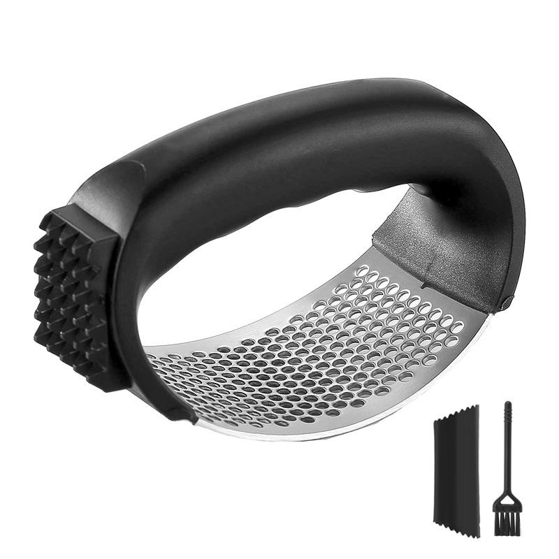Dual-Function 304 Stainless Steel Garlic Press and Meat Floss Maker