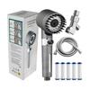 Ion Drop Filter Shower Head, Equipped With Hose/bracket, Adjustable Filter Shower Head, 5 Replacement Filter Cartridges