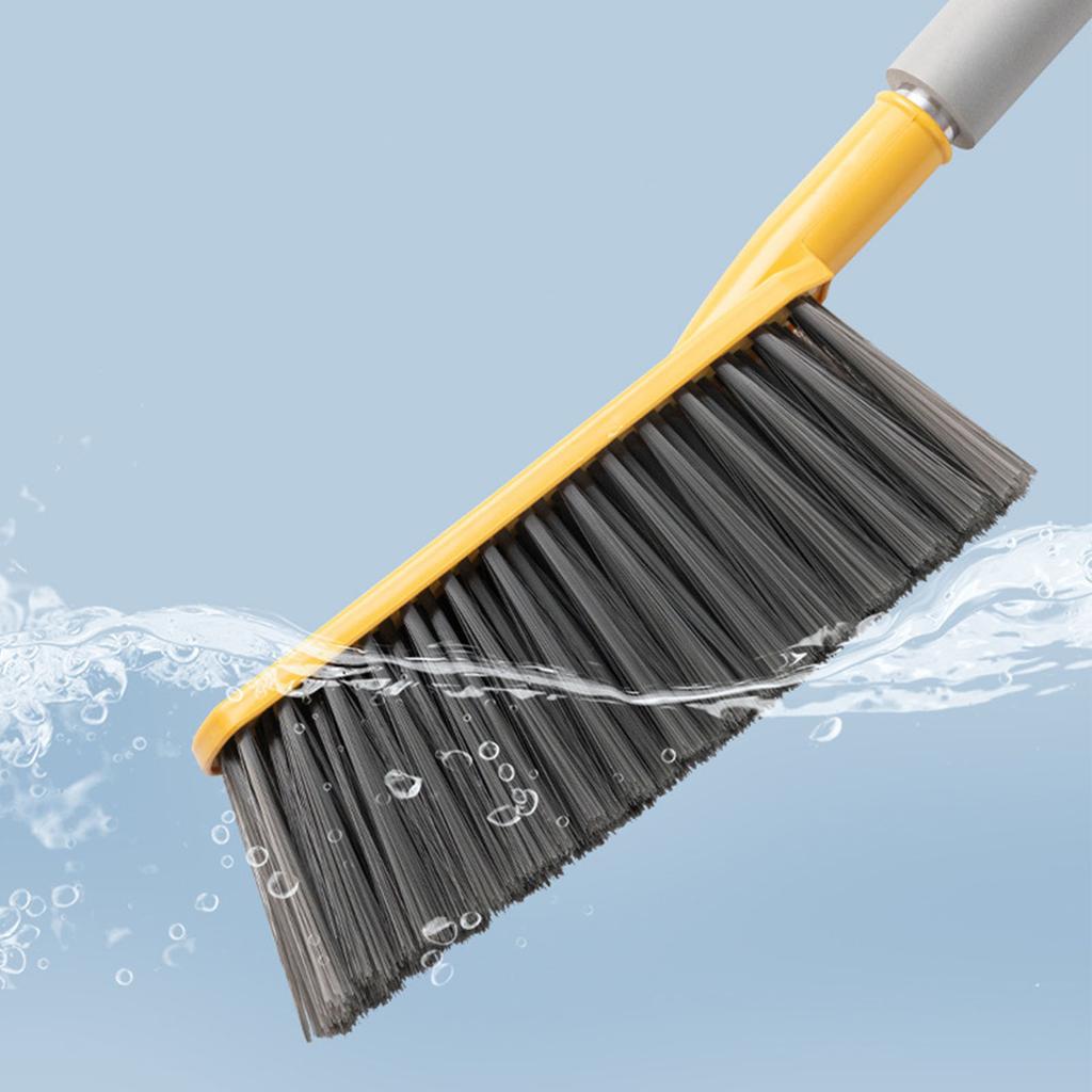 Bed Sweeping Brush Soft Bristle Gentle Sofa Brush with Long Handle Hand Broom Dusting Brush for